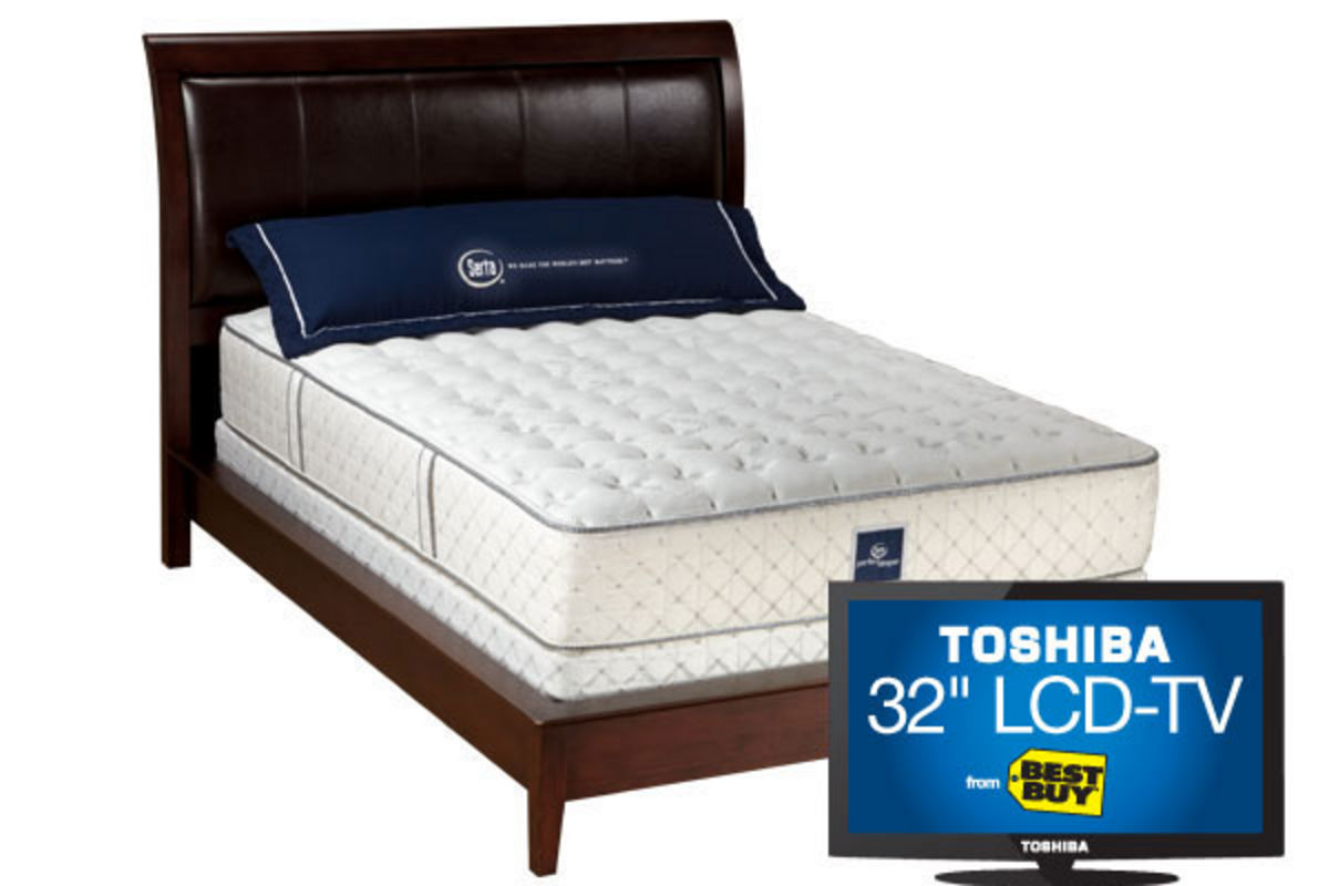 Serta Perfect Sleeper Elite Clarendon Hills with 32" TV or Kindle Fire