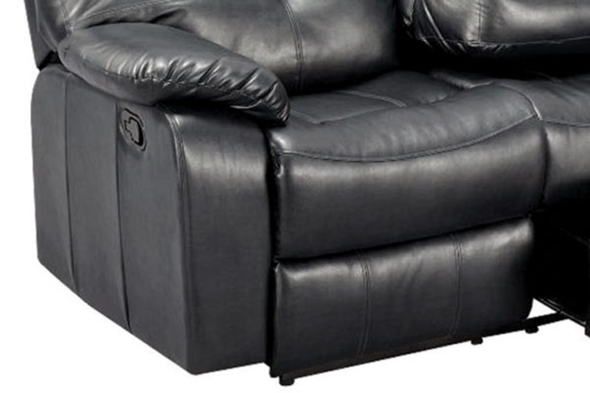 Elegance Gliding Reclining Leather Sofa at GardnerWhite