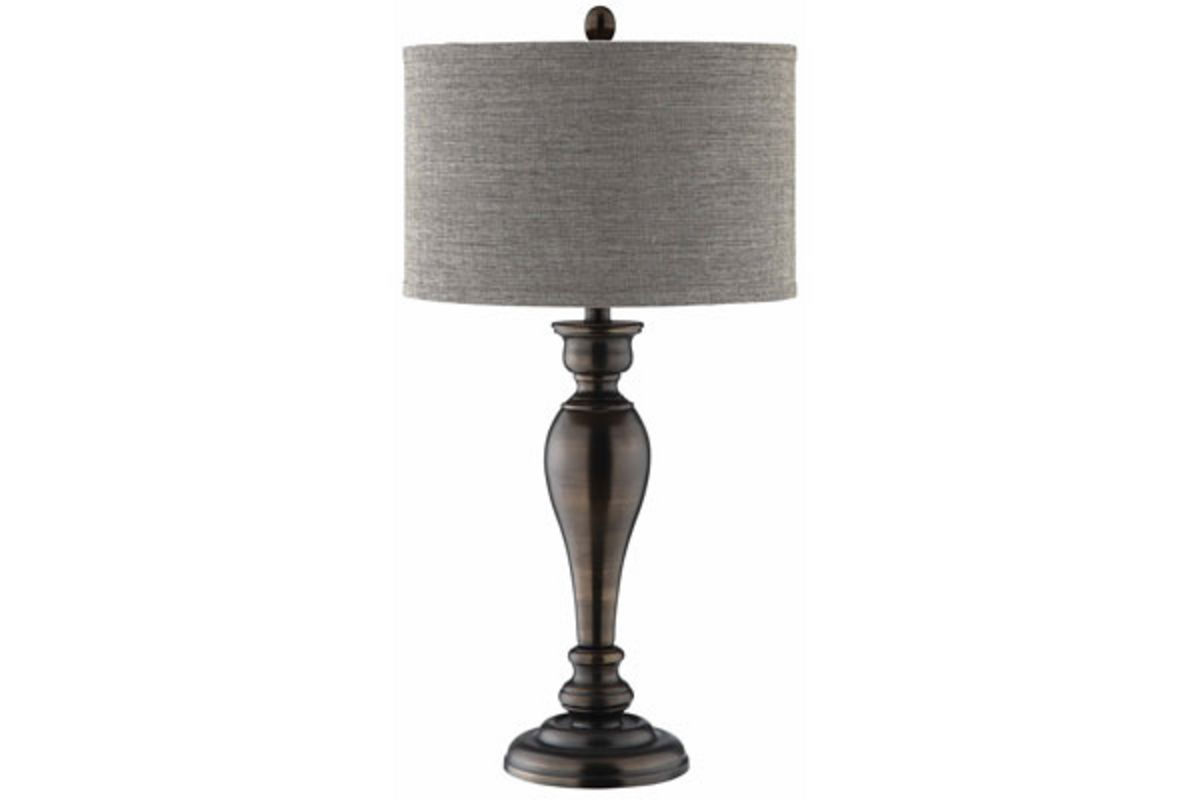 Grey Metal Table Lamp at GardnerWhite