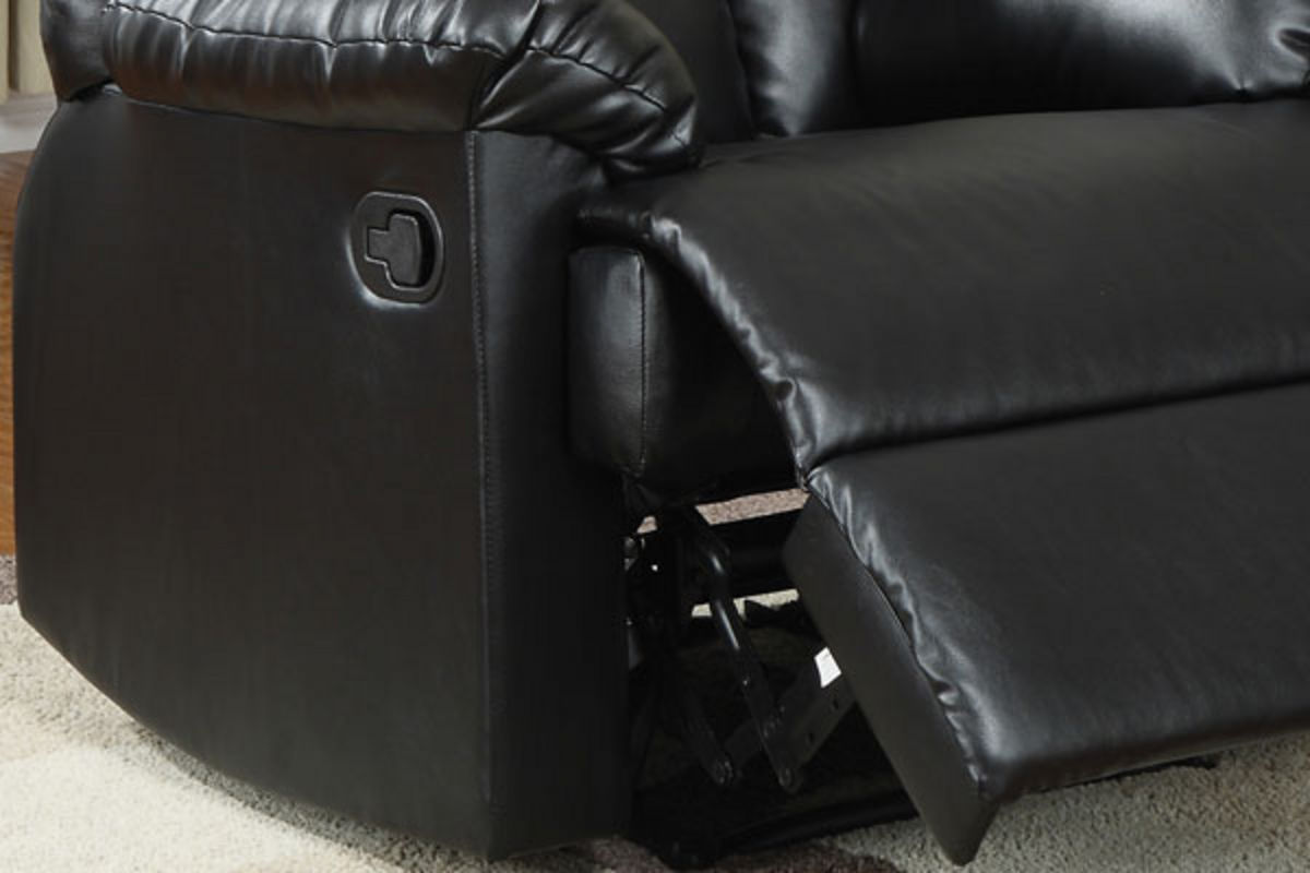 Black Leather Recliner at GardnerWhite