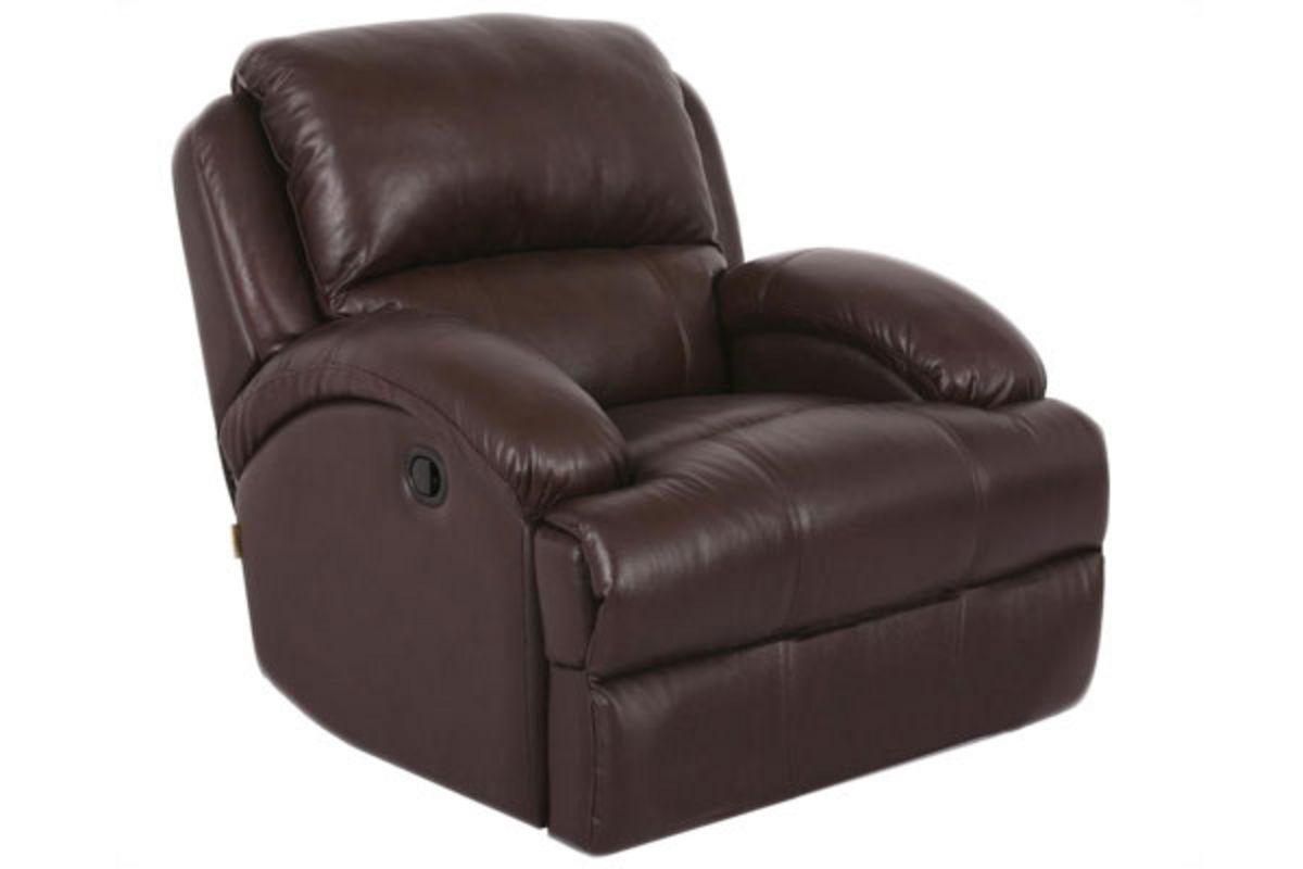 Malta Leather Power Recliner at GardnerWhite