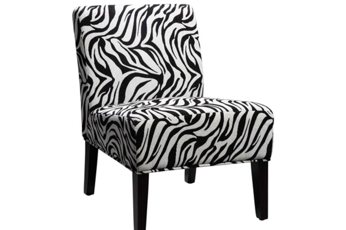 Zebra Print Slipper Chair
