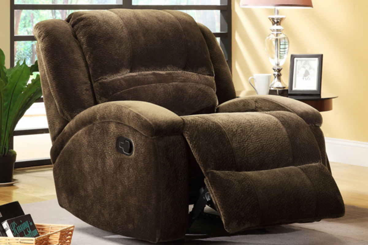 Gerald Microfiber Overstuffed Recliner at GardnerWhite