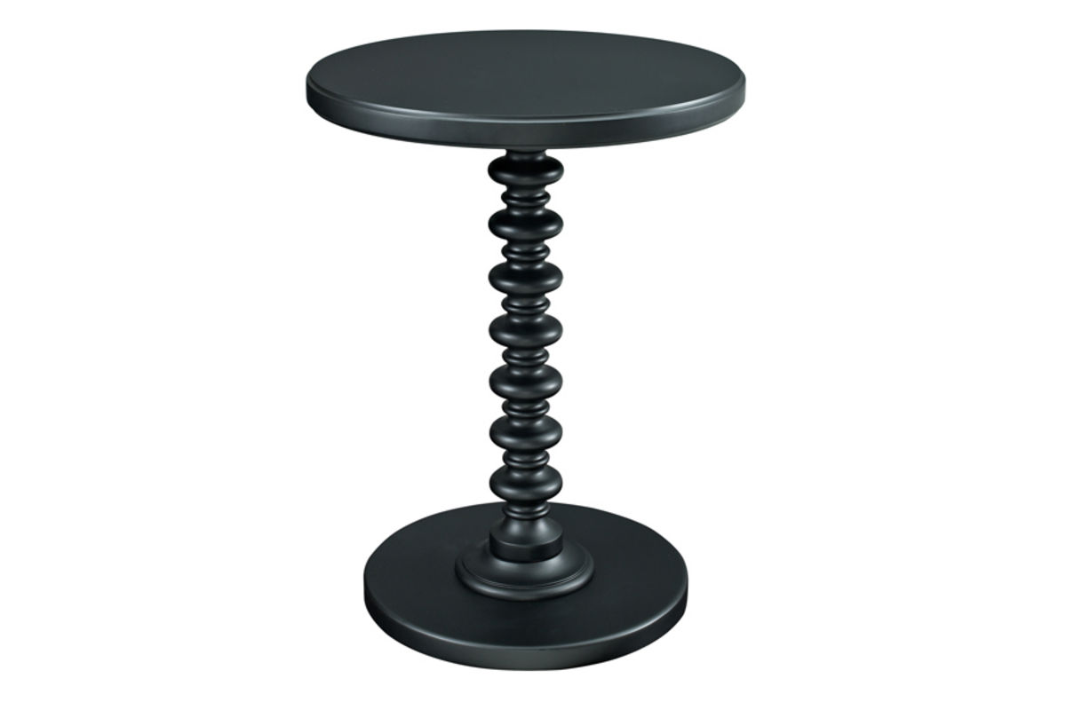Powell Black Spindle Table at GardnerWhite