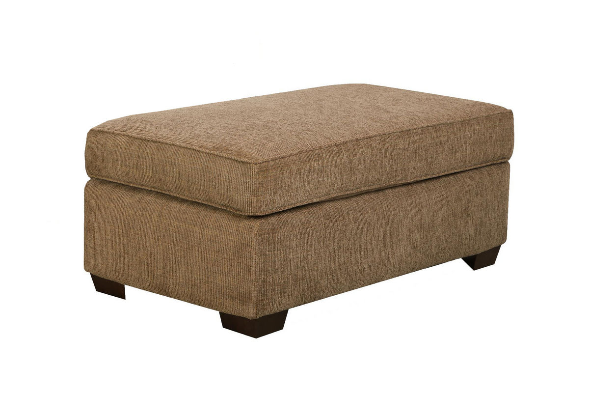 Resort Chenille Ottoman at GardnerWhite