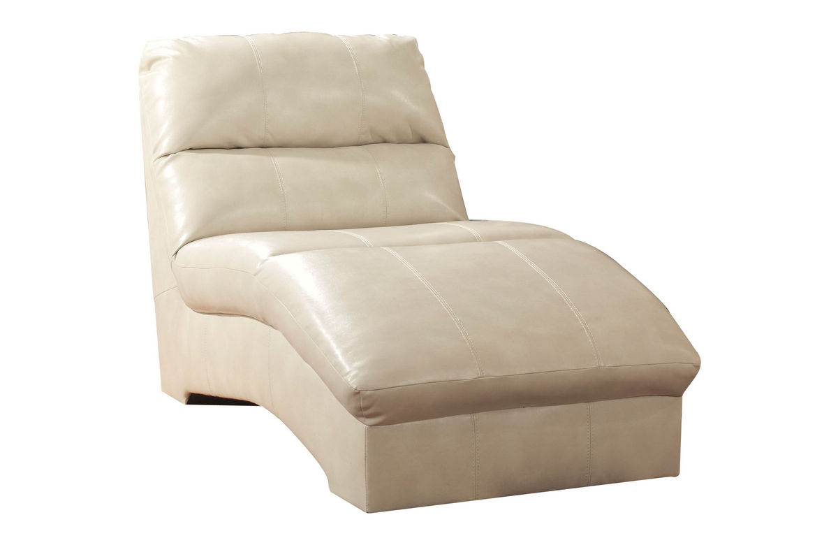 Talin Leather Chaise Lounge at GardnerWhite