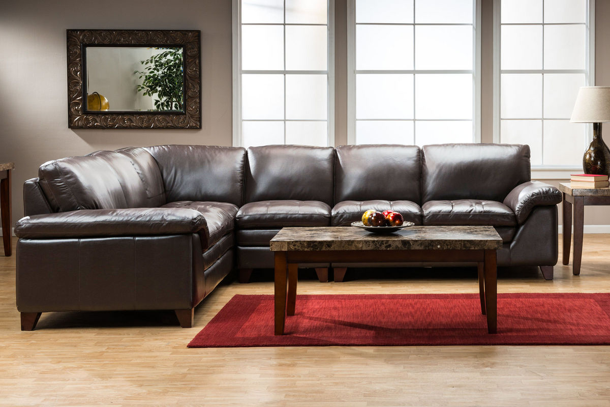 Amaretto 2Piece Leather Sectional at GardnerWhite