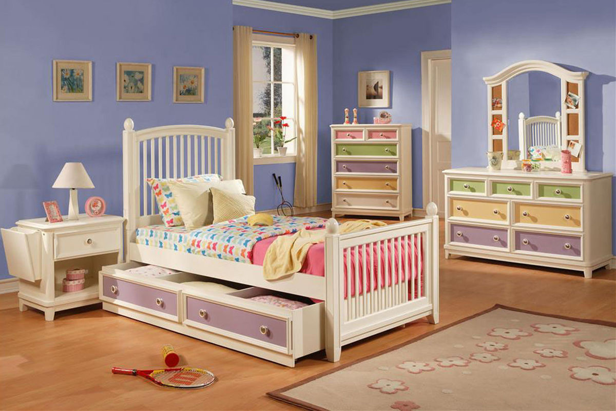 Jenny Twin Bed with Trundle Storage at GardnerWhite