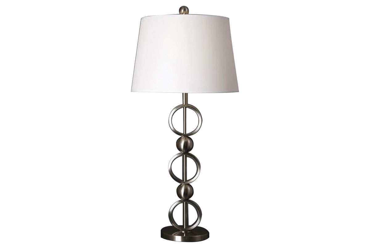 Steel Loop & Ball Table Lamp at GardnerWhite