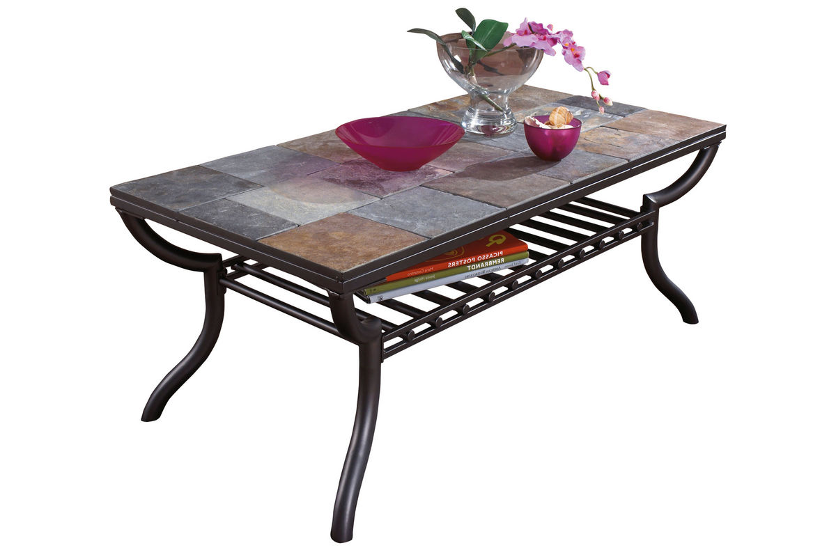 Slate & Iron Cocktail Table at GardnerWhite