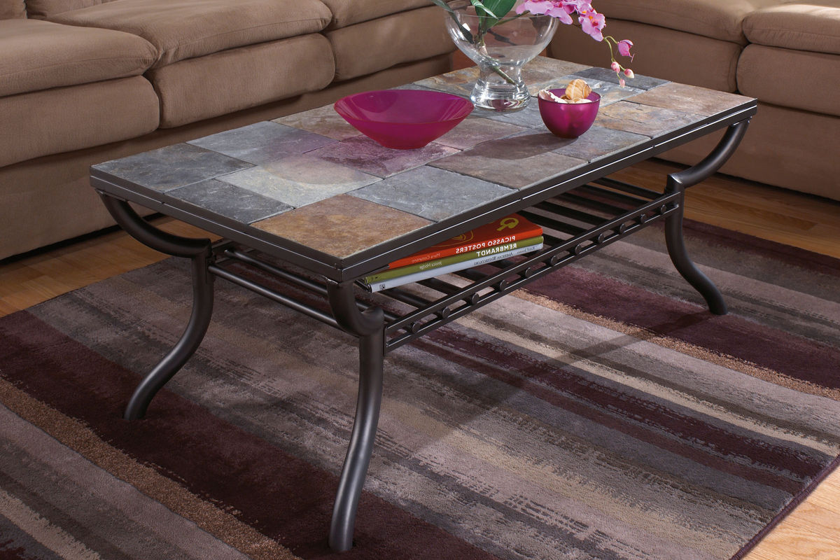 Slate & Iron Cocktail Table at GardnerWhite