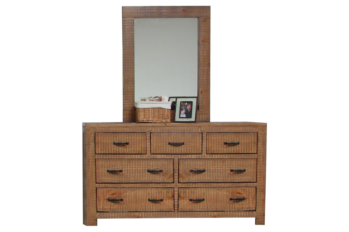 Honey Dresser + Mirror at GardnerWhite