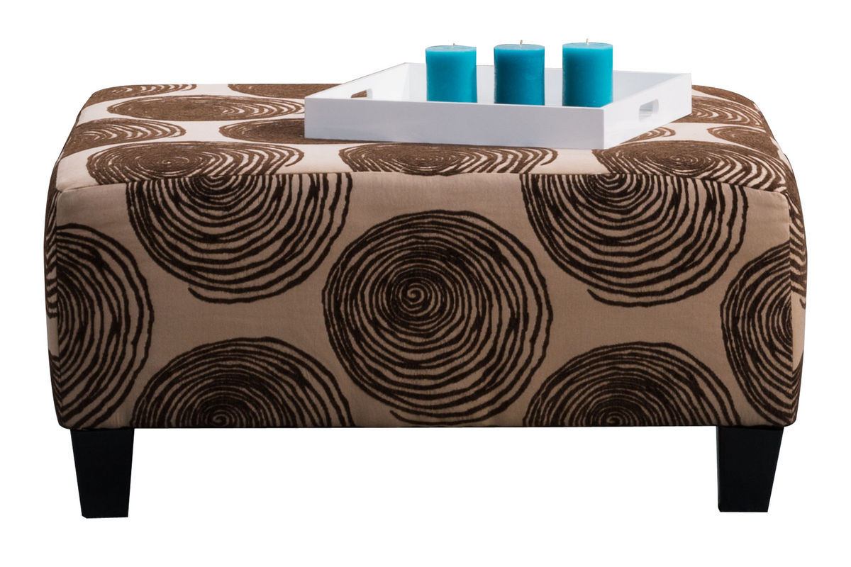 Channing Microfiber Cocktail Ottoman