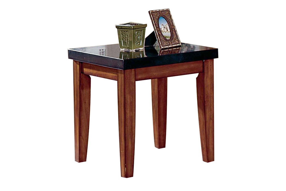 City Wood & Granite End Table at GardnerWhite