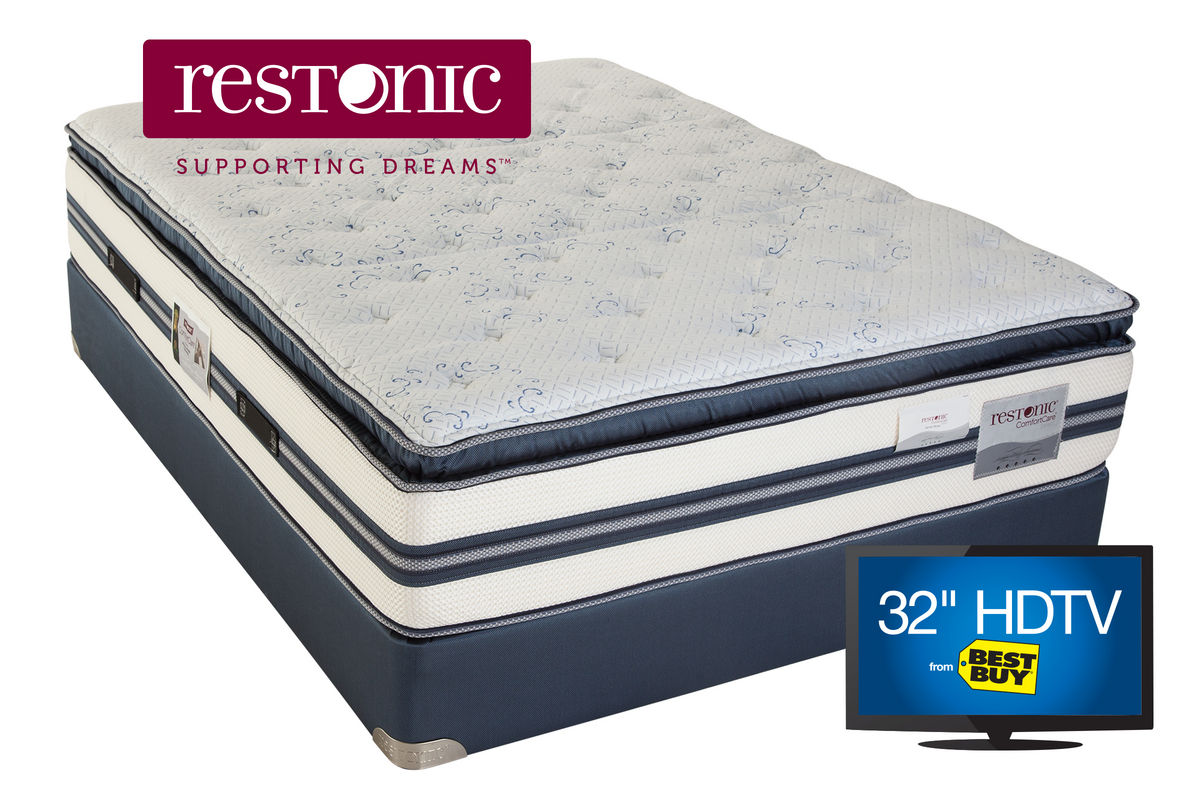 restonic pillowtop mattress for sale