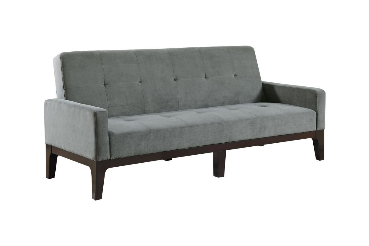 Grey Microfiber Tufted Futon 300229 at GardnerWhite
