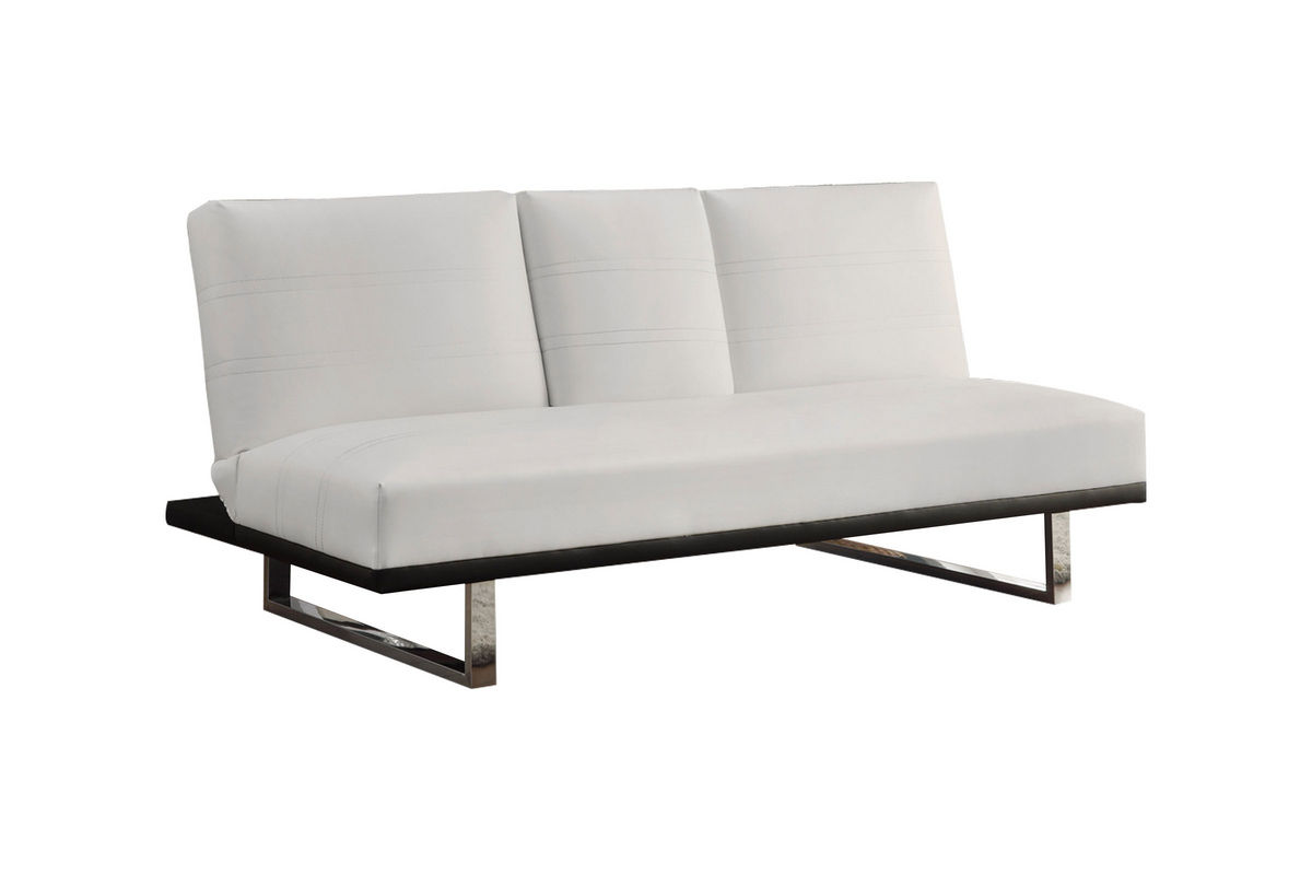White Leather Futon 500030 at GardnerWhite