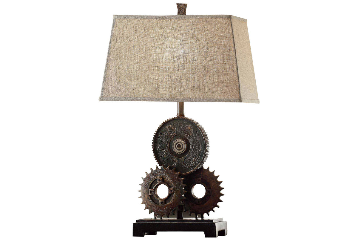 Antique Gear Table Lamp at GardnerWhite