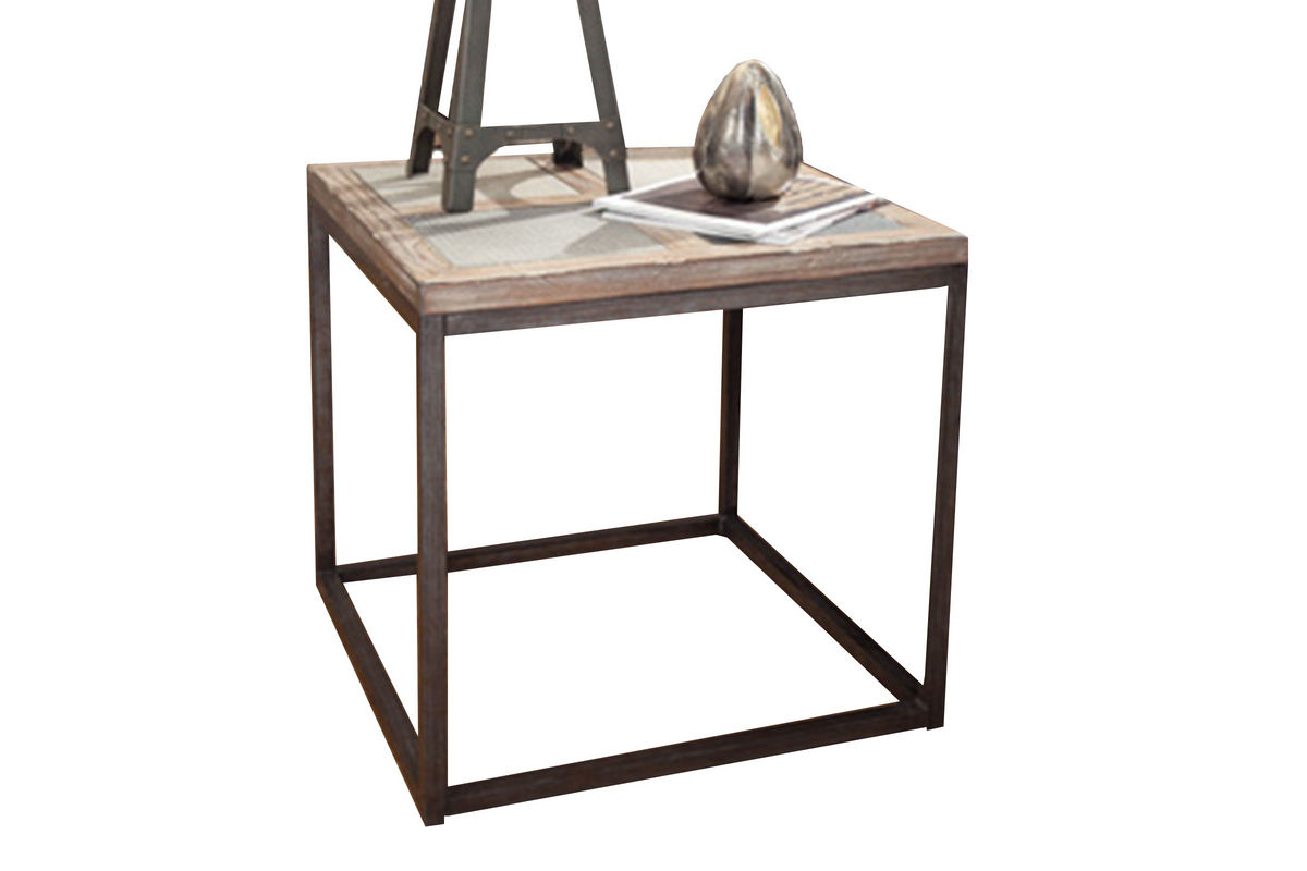 Square Metal End Table at GardnerWhite