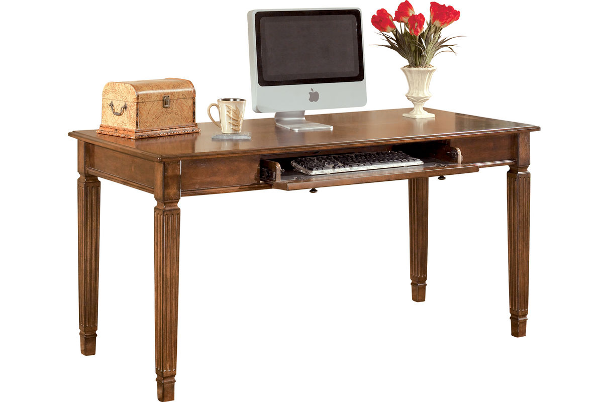 Hamlyn Home Office Large Leg Desk by Ashley at GardnerWhite