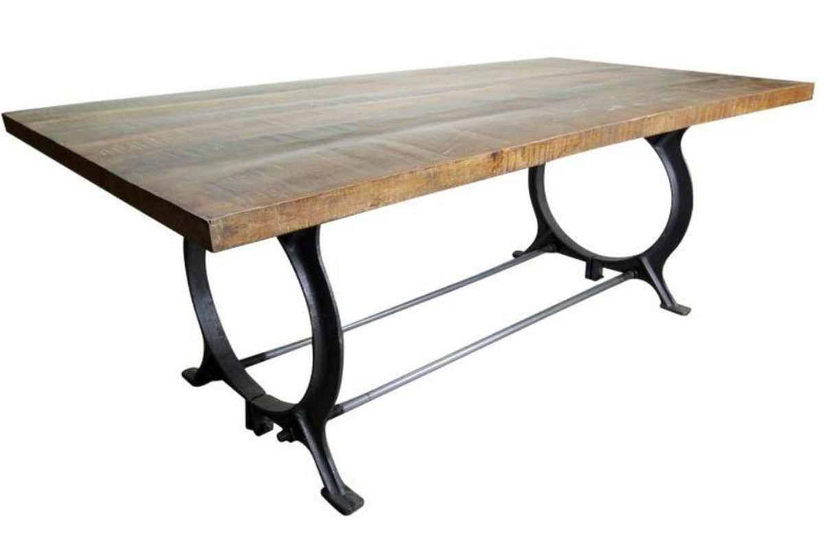 Dining Table with Iron Frame