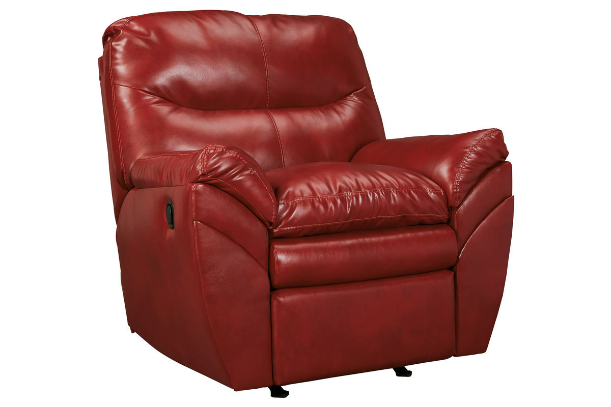 bonded leather rocker recliner living room sofa brown