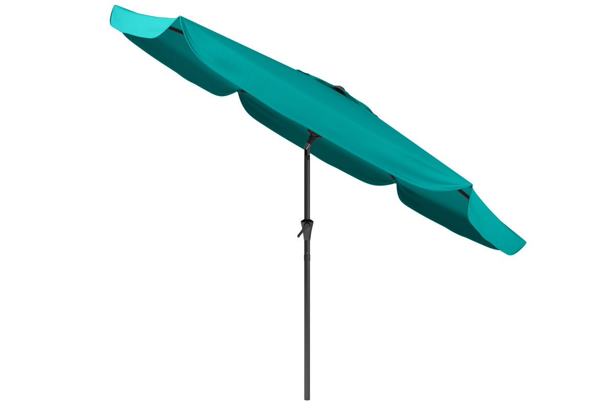 Tilting Patio Umbrella in Turquoise Blue at GardnerWhite