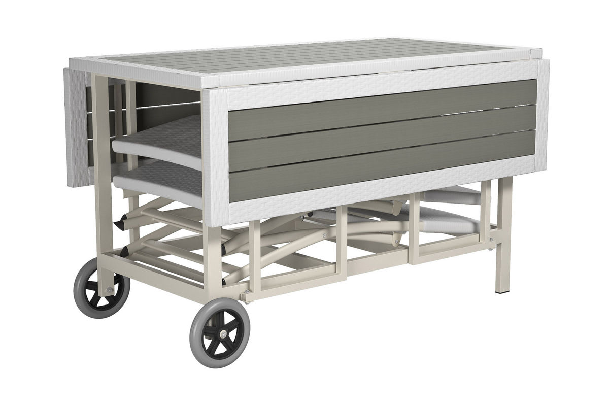 Nantucket 5Piece Stowable Folding Patio Dining Set at GardnerWhite