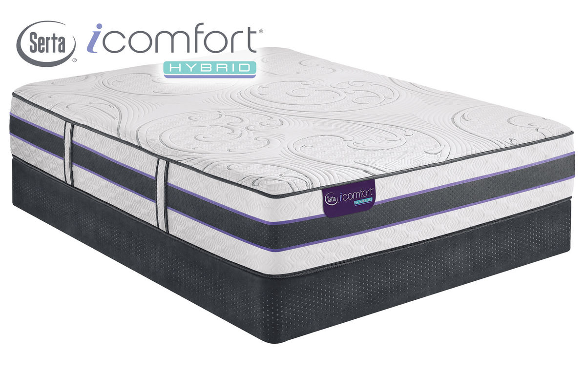 serta icomfort hybrid blanc queen mattress set