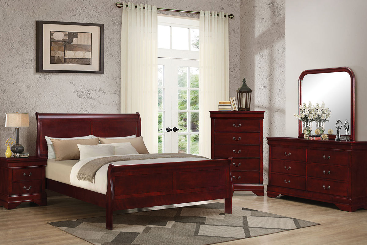 regitina white 5-piece bedroom furniture set