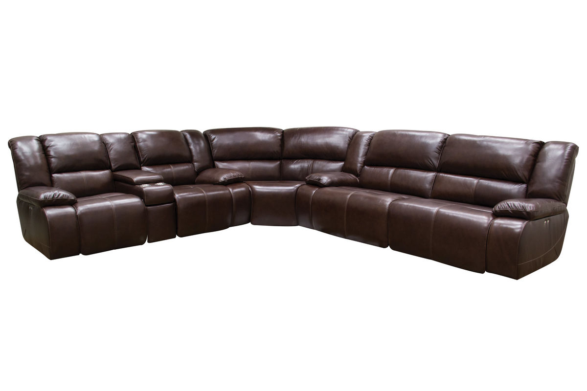Amarillo Reclining Leather Sectional at GardnerWhite