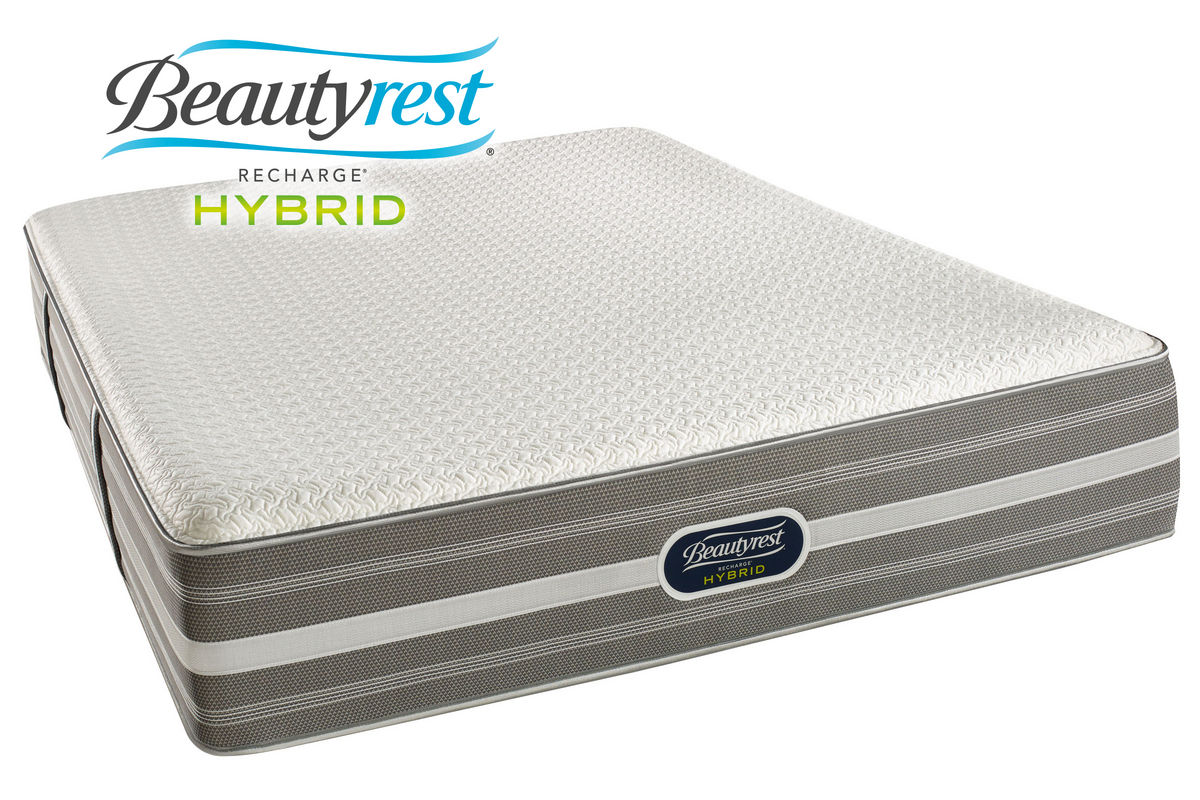 beautyrest recharge hybrid delanco luxury firm queen mattress