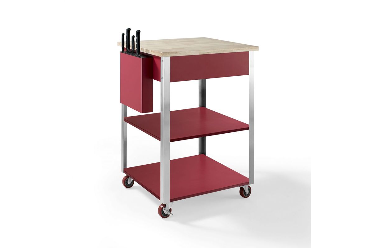 New Crosley Furniture Culinary Prep Kitchen Cart for Living room