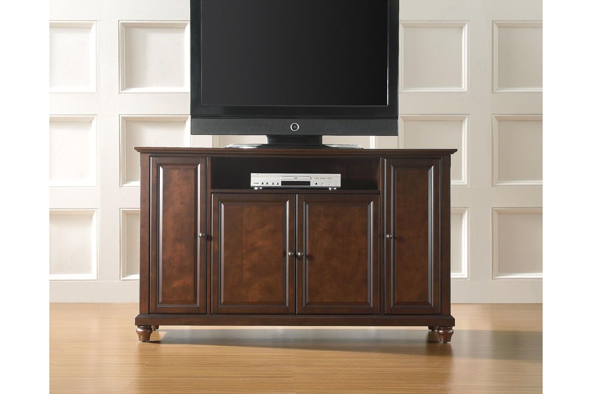 Cambridge 60" TV Stand in Vintage Mahogany by Crosley at GardnerWhite