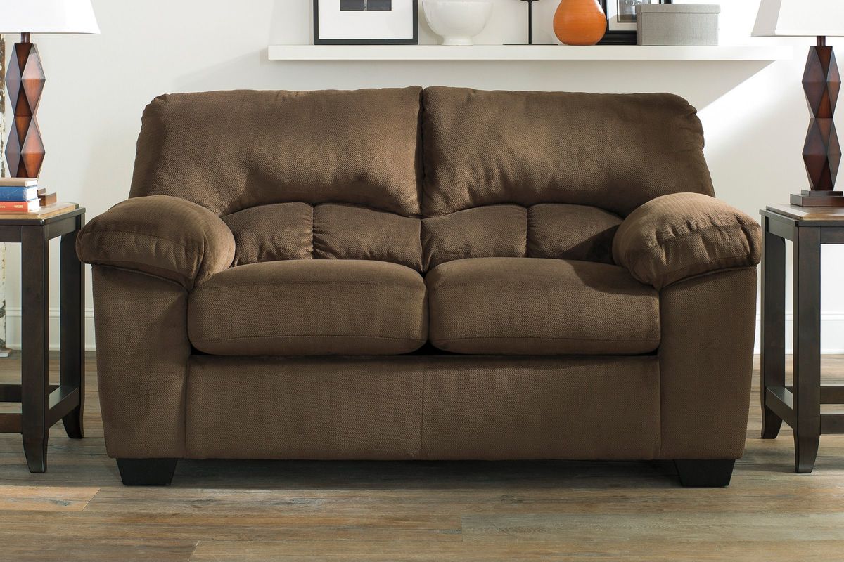 Cafe Microfiber Loveseat at GardnerWhite