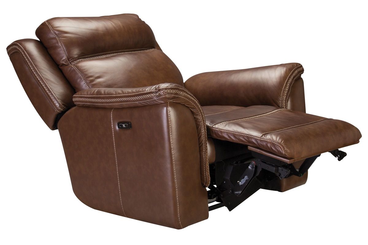 Fargo Leather Power Recliner at GardnerWhite