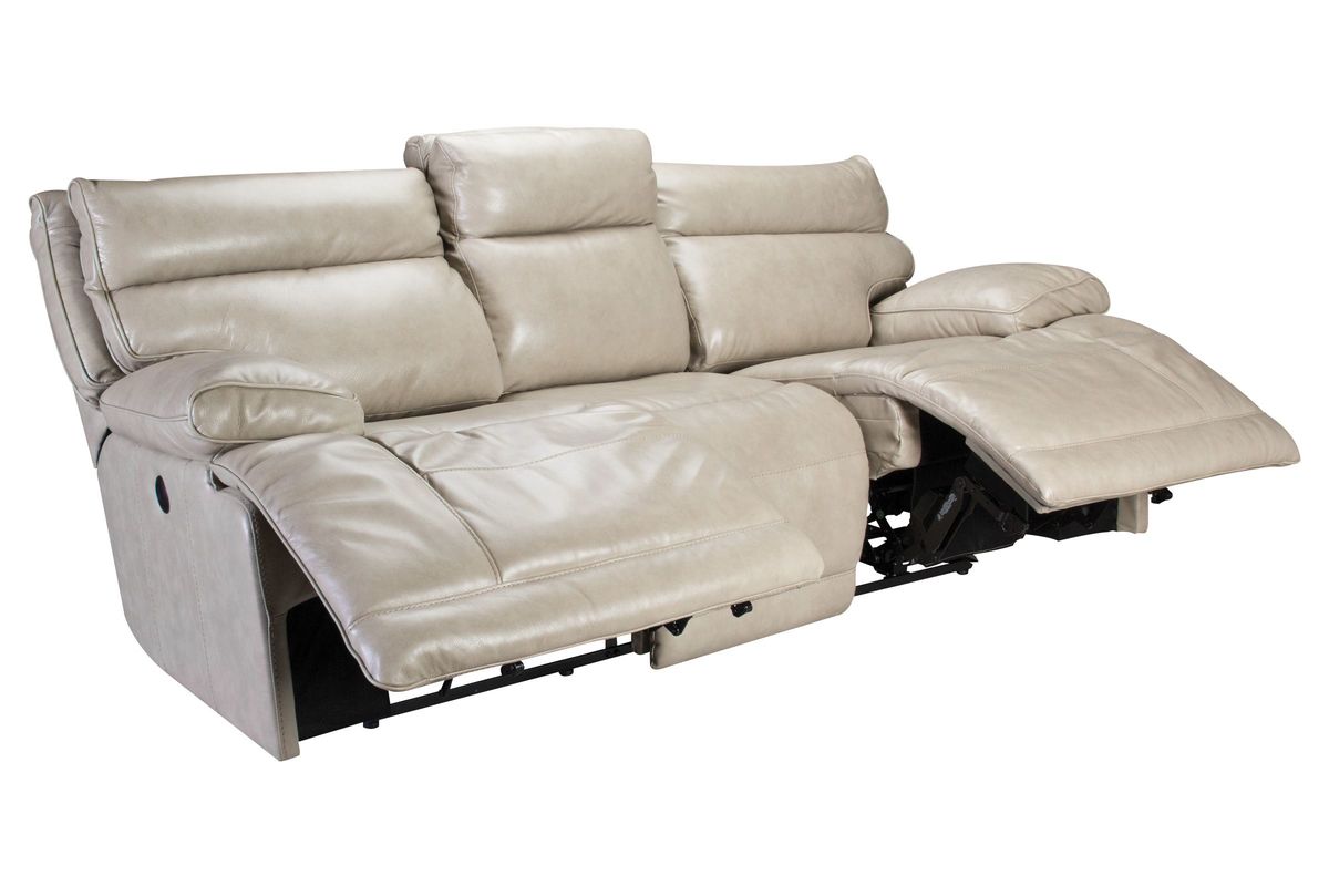 austin leather power reclining sofa