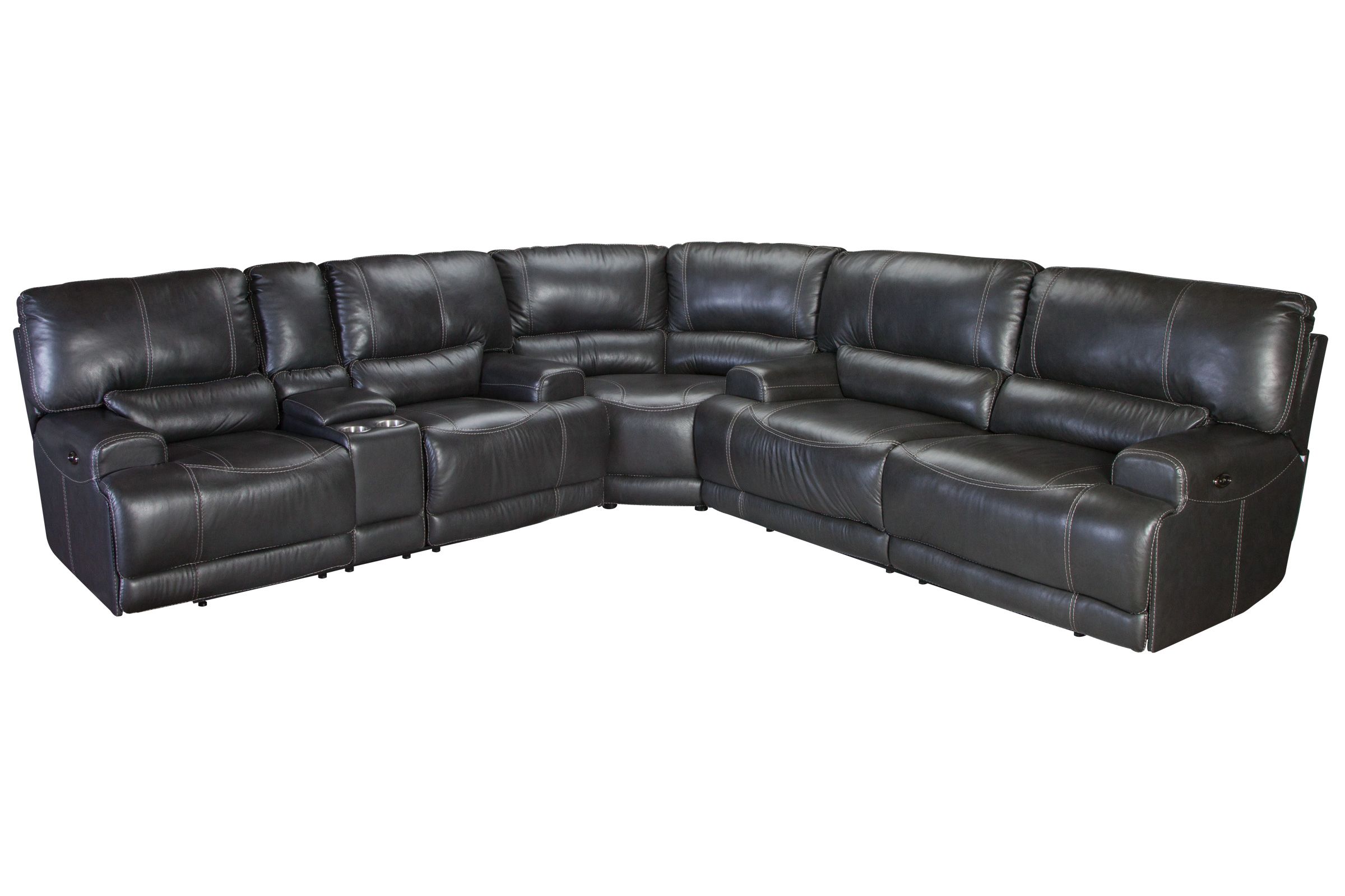 Drake Leather Power Reclining Sectional