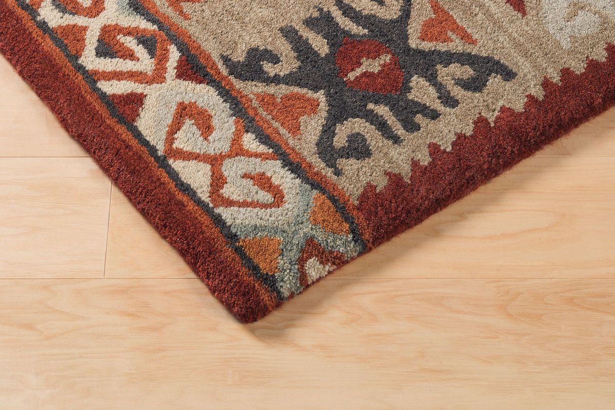 Oisin Large Rug in Brick by Ashley at GardnerWhite