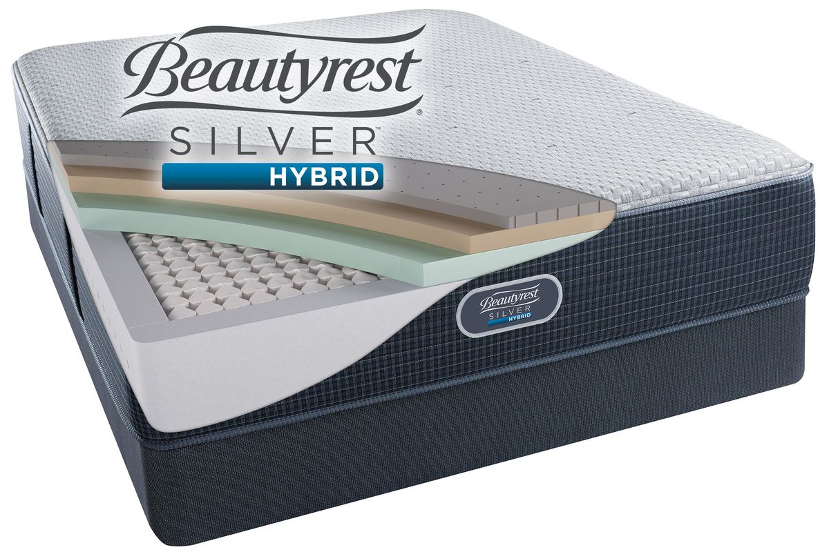 beautyrest cove point plush queen mattress set
