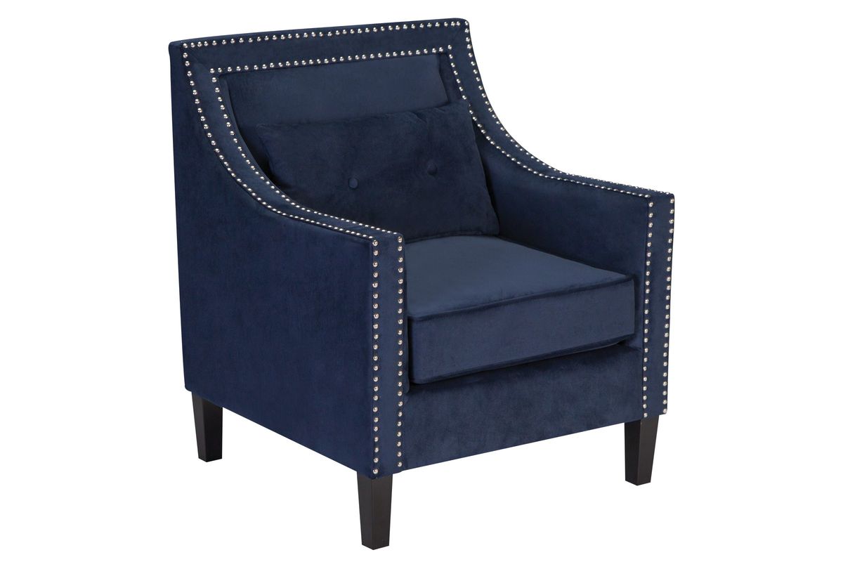 Blue Nailhead Chair at GardnerWhite