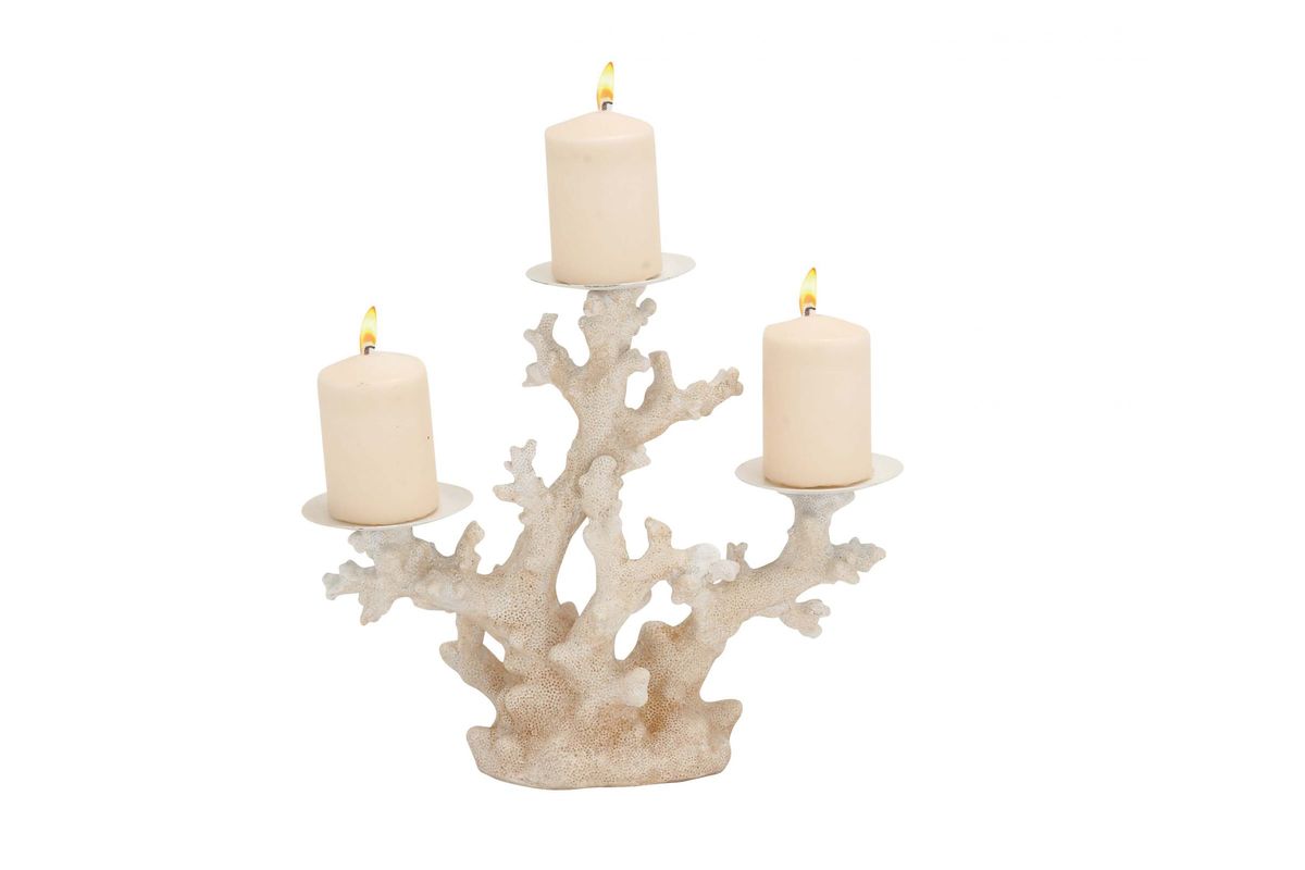Coastal Living Coral Three Light Candle Holder by UMA at GardnerWhite