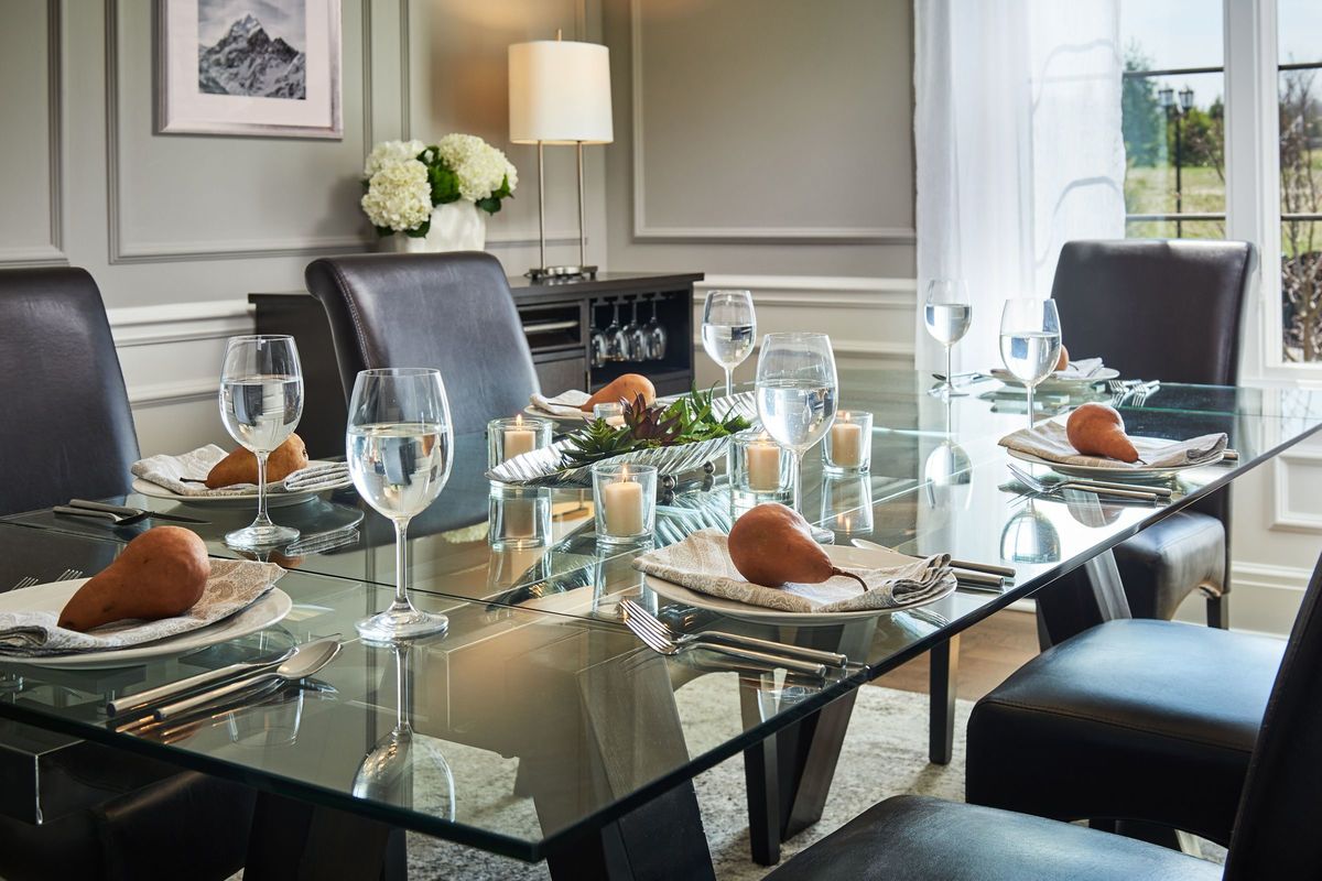 Jordan Dining Table + 6 Dining Chairs at GardnerWhite