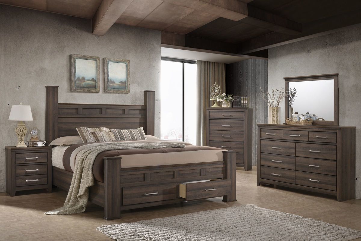 Danville 5-Piece Queen Bedroom Set with 32" LED-TV at ...