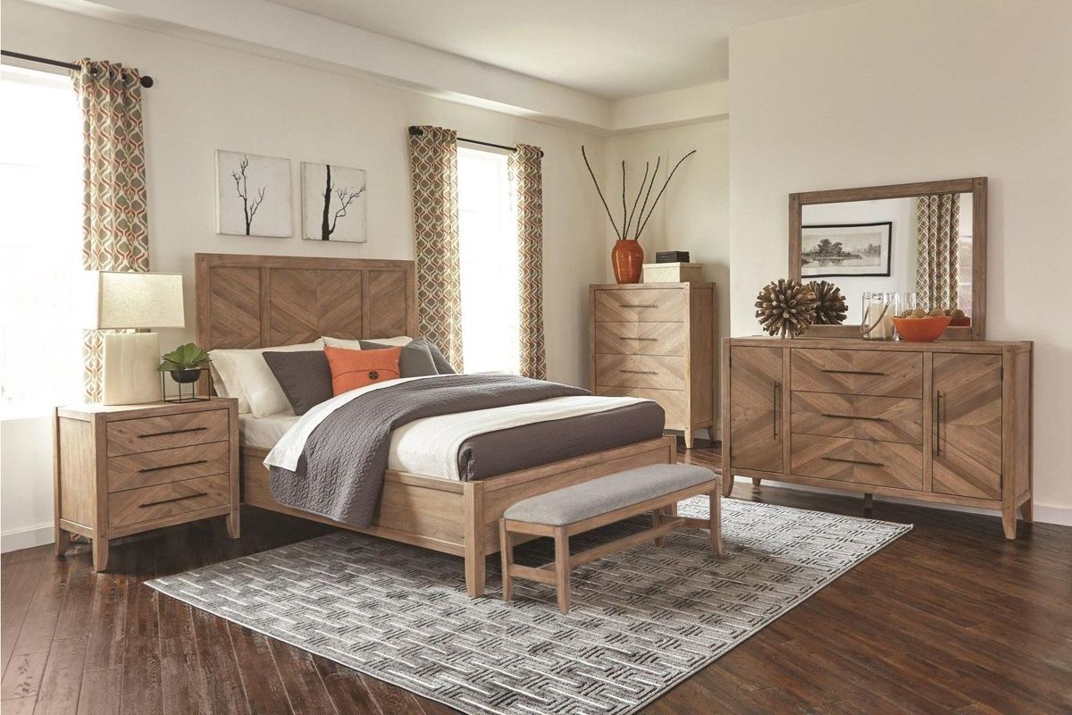 Scott Living Auburn Rustic Queen Bed at GardnerWhite