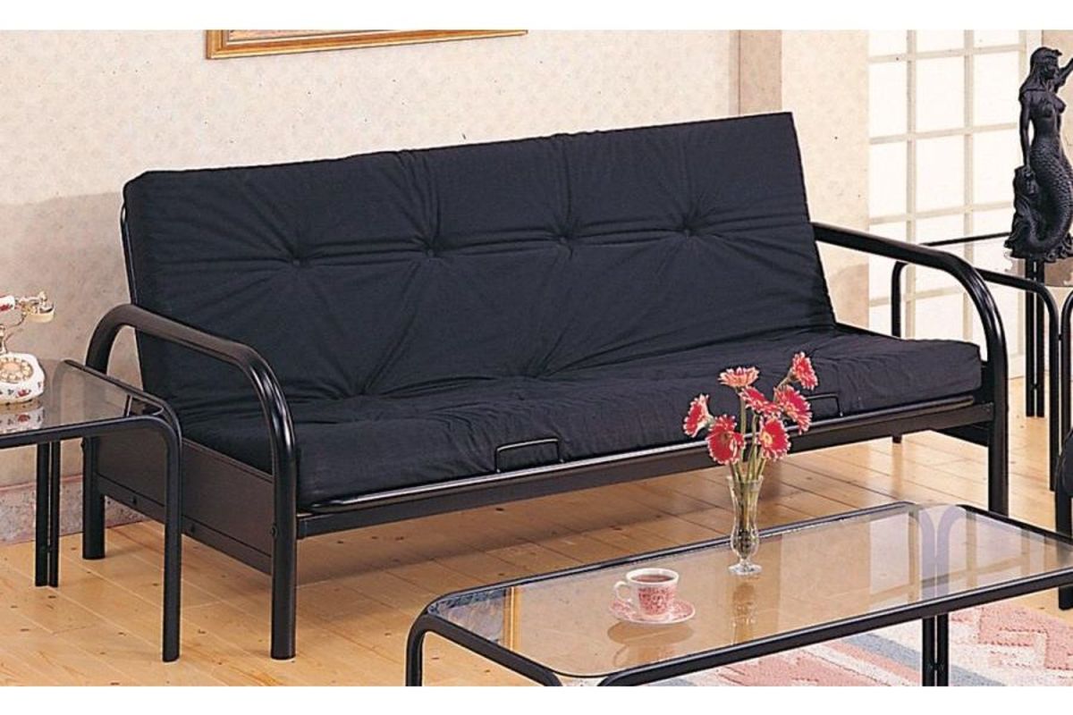 black full futon mattress 8 in