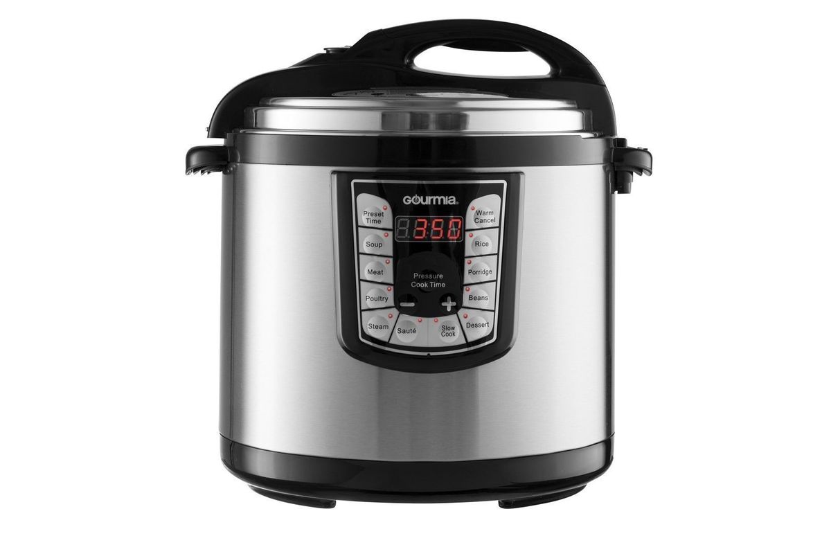 Gourmia GPC625 Smartpot pressure Cooker Stainless in Steel/Black