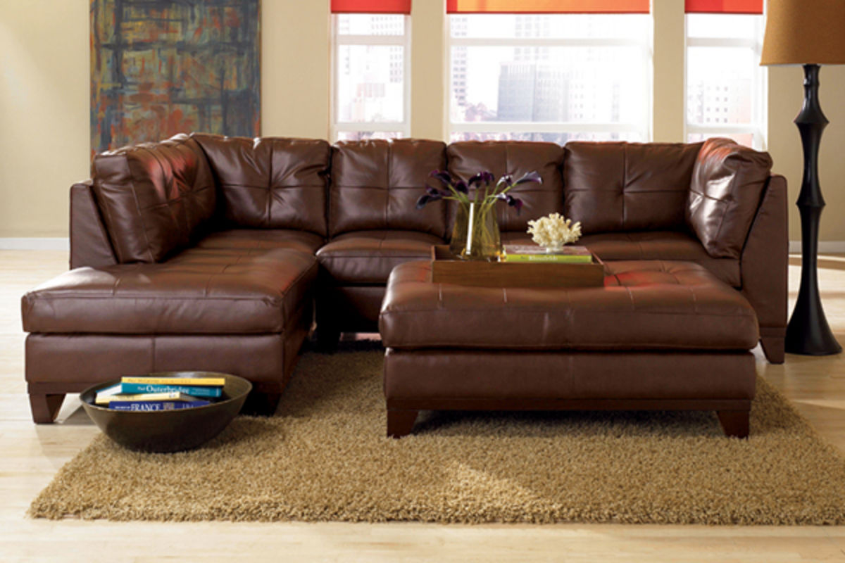 Carraige 2Piece Leather Sectional at GardnerWhite