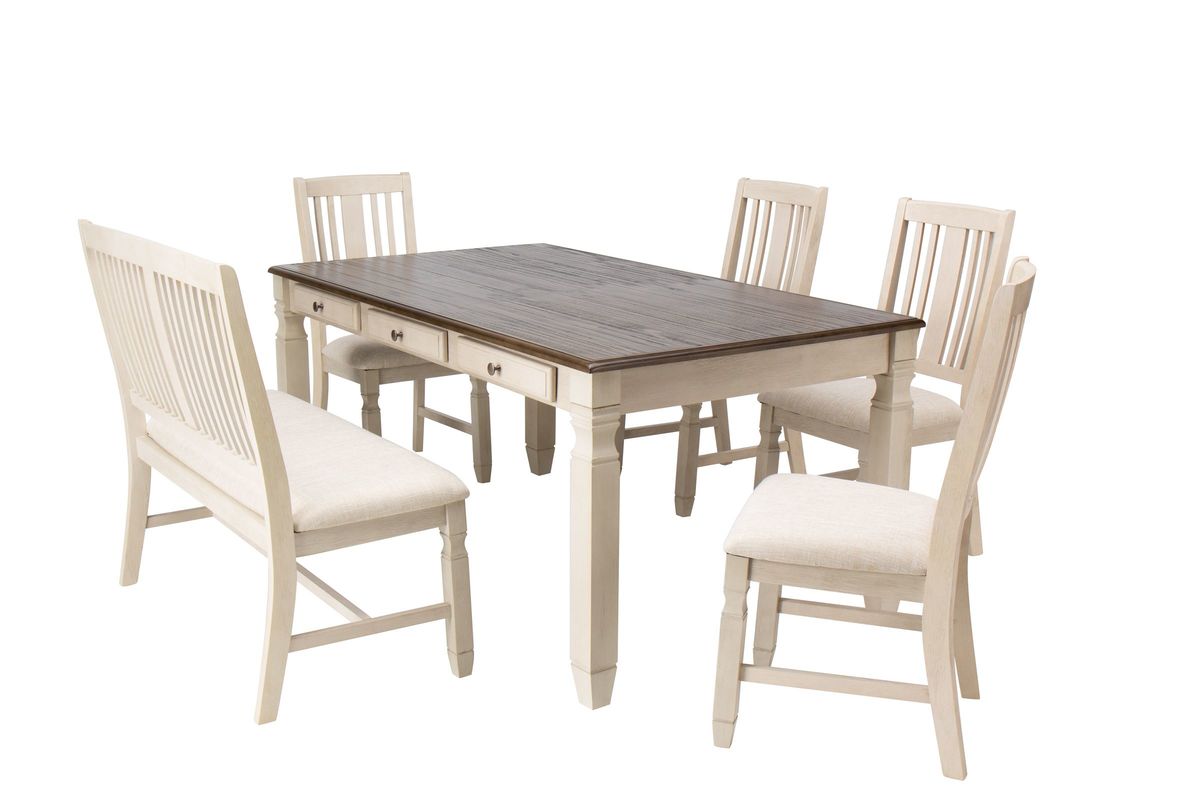 Venus Dining Table 4 Side Chairs Bench At Gardner White