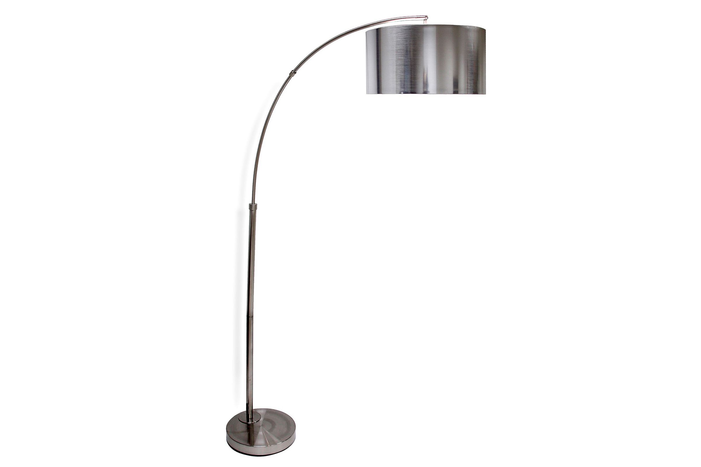 Brushed steel lamp